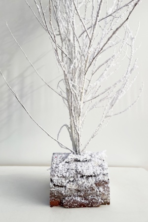 Bouleau Floqué - En cépée Blanc 3/4 Branches 150cm