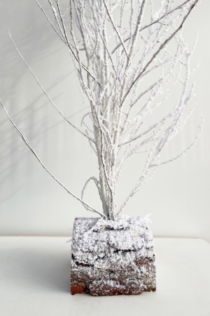 Bouleau Floqué - En cépée Blanc 3/4 Branches 150cm