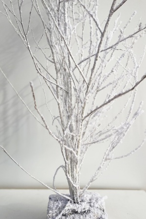 Bouleau Floqué - En cépée Blanc 3/4 Branches 150cm